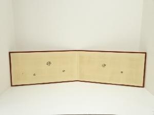 即中斎好　梅菊散らし風炉先屏風（箱付）